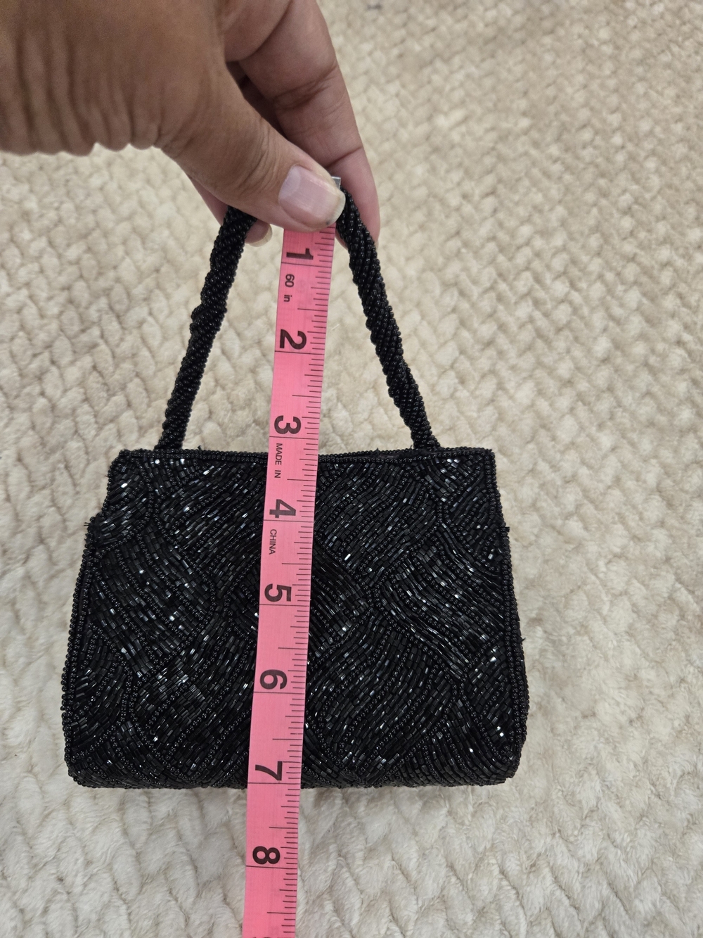 Cache Black Beaded Shoulder Bag - Picture 7 of 12